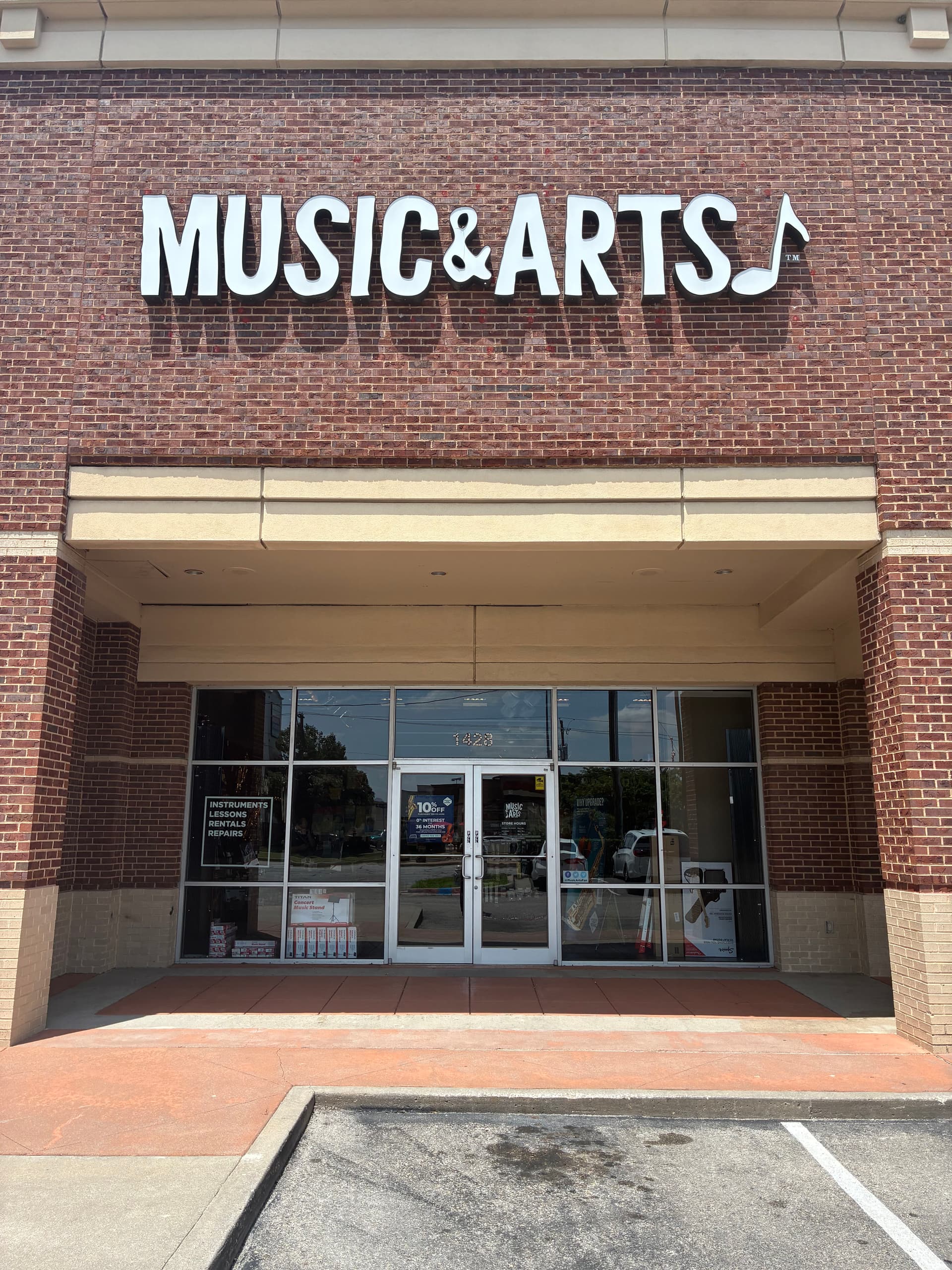 Music & Arts in Hurst Gets Crystal-Clear Storefront Windows image