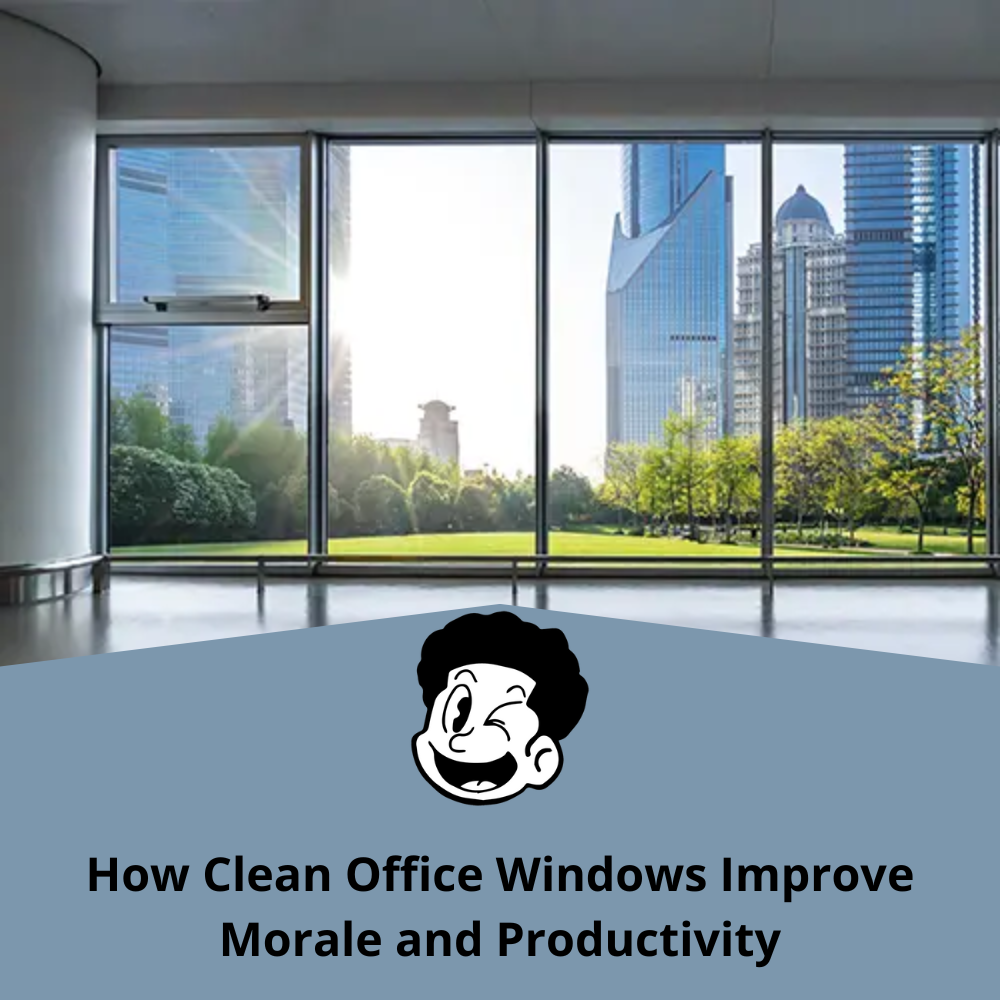 how clean office windows improve morale and productivity